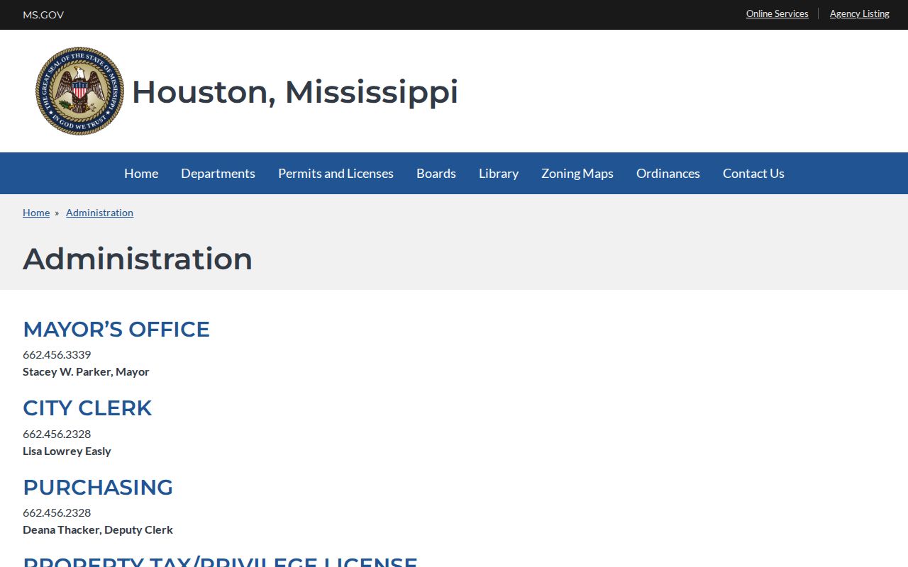 Houston court records context from the Houston administration page