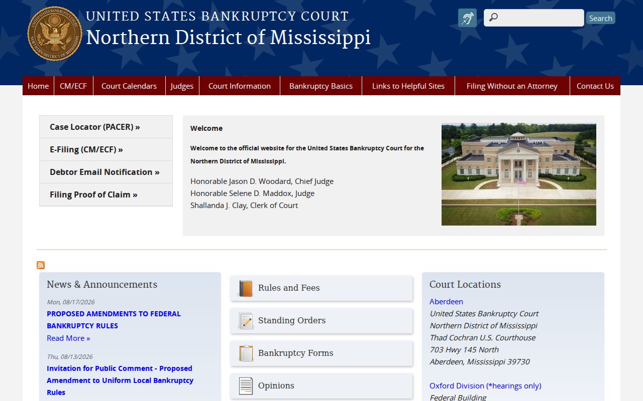 Chickasaw County court docket bankruptcy court source