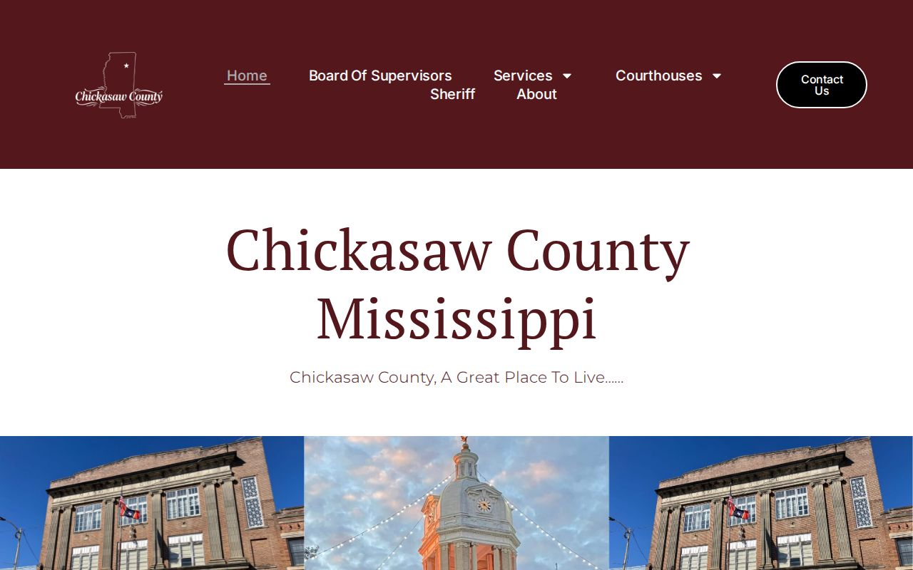 Chickasaw County court docket official county office navigation