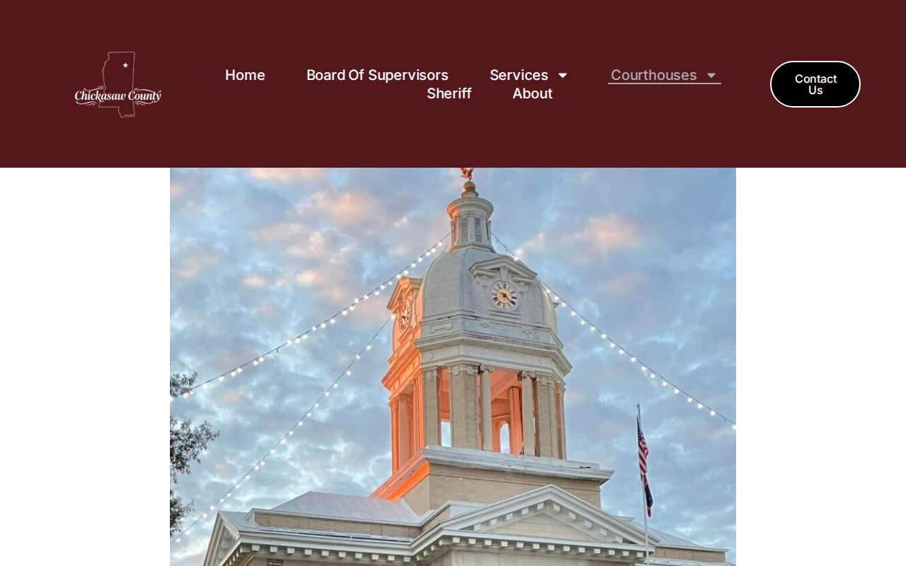 Chickasaw County court docket courthouse locations page